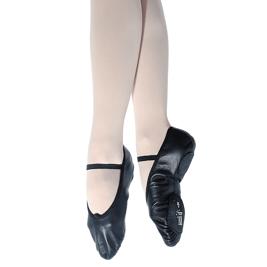 Modal Additional Images for Split Sole Leather Ballet Shoes